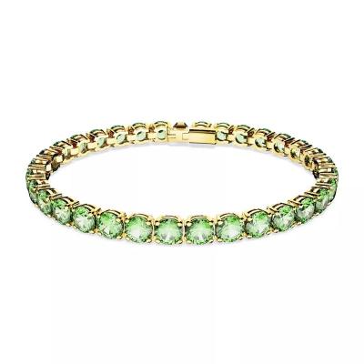 施华洛世奇(SWAROVSKI)女款金属手链金色彩金精致优雅百搭配饰日