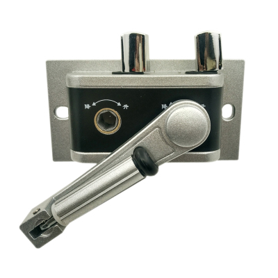 晾衣架手摇器配件时尚家居阳台室内升降晾衣架手摇器摇把配件-银白色