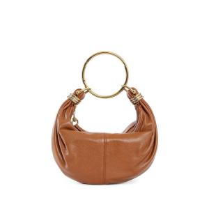 Chloe女士头层牛皮手提链条包真皮手拿包商务通勤手拿手提两用包 CLAYBROWN