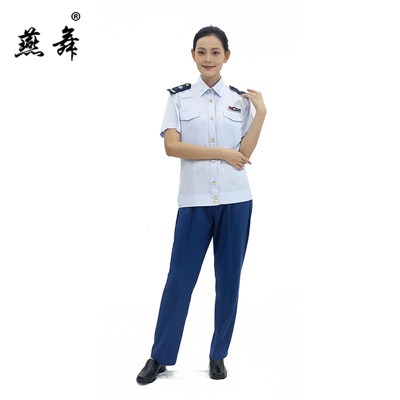 燕舞BD2FX723209R1F女士短袖夹克衬衣35-40(计价单位:件)蓝色