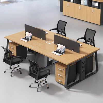 苏宁宜品简约现代移动办公桌480*140cm密度板材质轻松组装设计