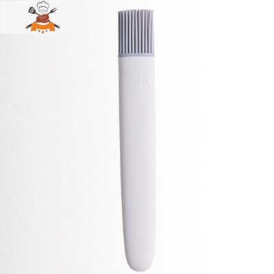 家用烘焙烧烤刷烤肉油刷厨房食用烘培小工具可高温刷油刷子硅胶刷 敬平 灰白