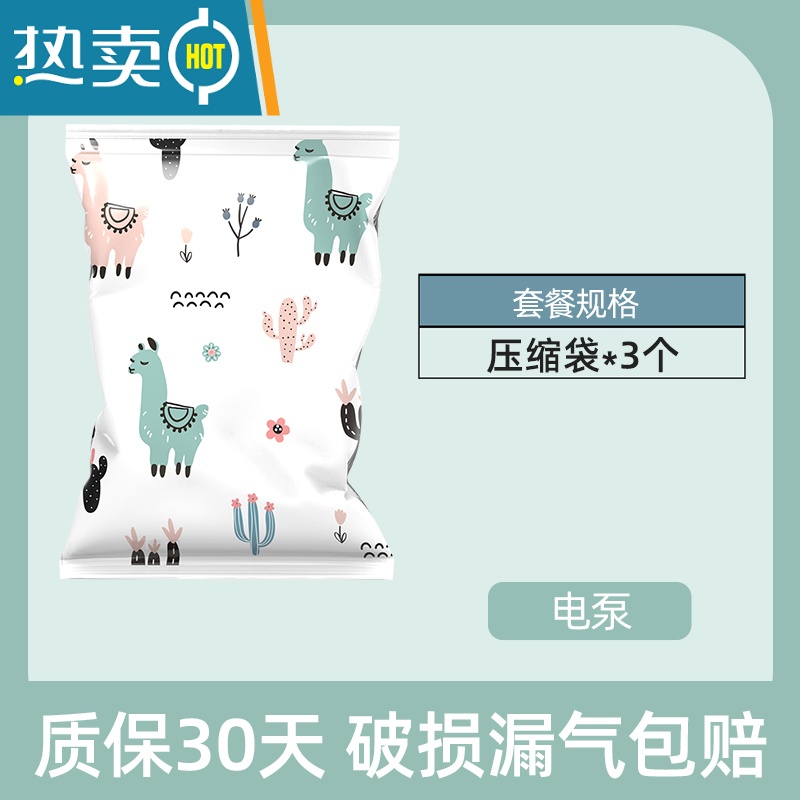 敬平抽真空压缩袋整理袋被子衣物专用收纳衣服器家用棉被羽绒服900 3个装 电泵 小号(40*60cm)