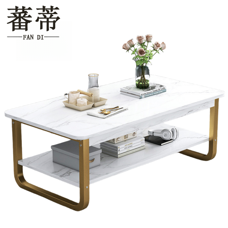 蕃蒂大理石茶几100*60*42cm张