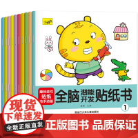 专注力游戏贴纸书全套10册 儿童益智全脑逻辑思维游戏训练 幼儿园书籍 宝宝贴贴画1-2-3-5岁粘贴纸早教绘本 0到3岁