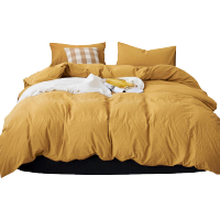 美帮汇床单四件套 学生宿舍单人全棉水洗棉三件套全棉被套男寝室 北欧