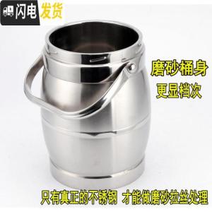 三维工匠超大容量不锈钢饭桶 双层保温饭盒5手提成人保温桶提锅汤壶3 2鼓型(适合2-3人)