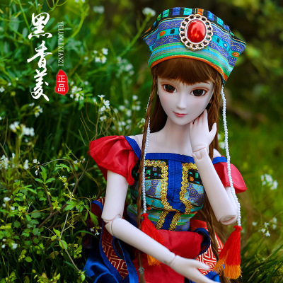 叶罗丽仙子雪纷飞黑香菱古装娃娃60cm白浅花千骨女孩儿童节黑香菱60厘米正品