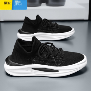 聚范帆布男鞋低帮秋季透气轻便运动休闲平底板鞋男士老北京布鞋工作鞋