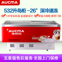澳柯玛(AUCMA) 展示柜 SD-528 528升-26℃度商用大容量大型保鲜冰柜超市冷冻冰箱展示柜卧式保鲜