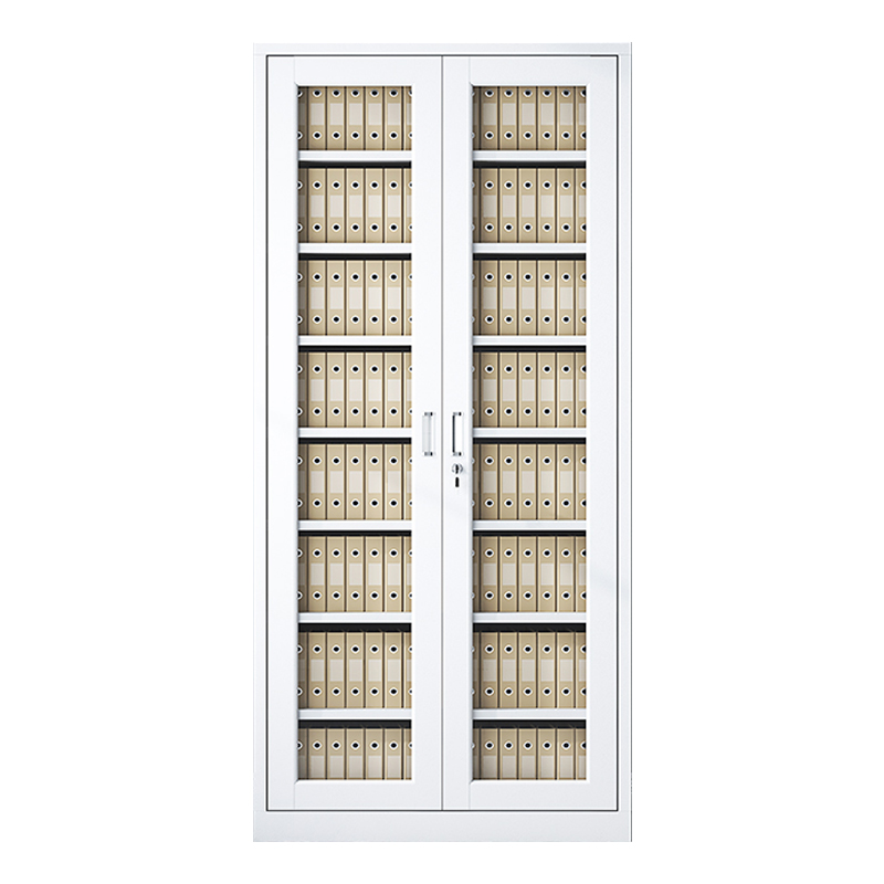 帅畅收纳柜财务档案柜资料柜加厚文件柜办公室带锁铁皮柜通玻柜八层