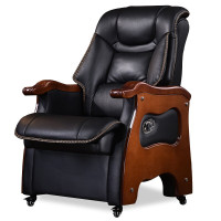 域赢大班椅牛皮老板椅可躺椅办公椅电脑椅家用真皮书房转椅子