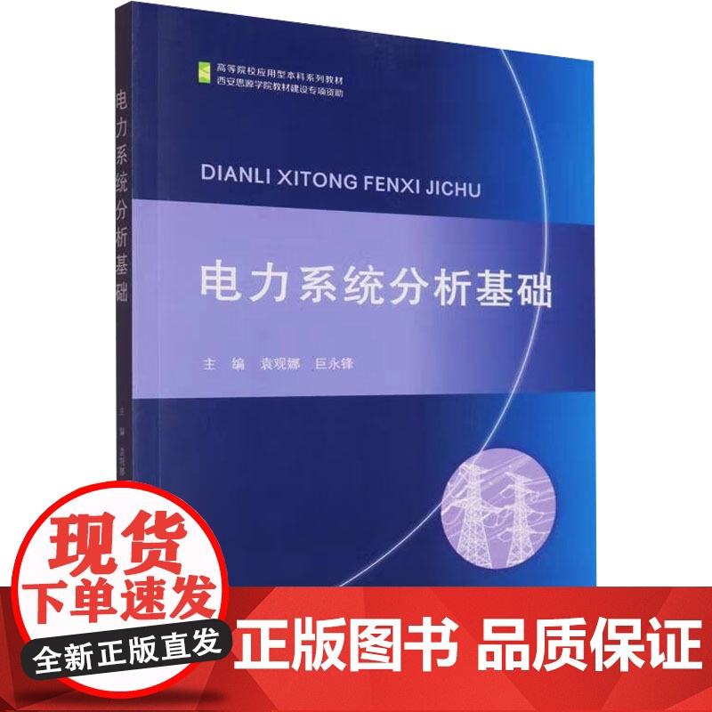 电力系统分析基础 袁观娜,巨永锋 编 建筑/水利(新)专业科技 正版图书籍 西北大学出版社