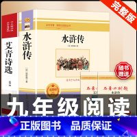 [配套人教版]水浒传.艾青.送考试重点 [正版]水浒传 原着完整版上下2册人民教育出版社九年级必读人教版青少版初中初三学