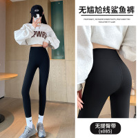 鲨鱼裤女外穿春秋薄款新款高腰收腹提臀瑜伽裤秋季黑色打底裤_905