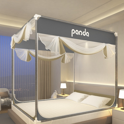 坐床支架款蒙古包蚊帐卧室防摔三开1米51米8床熊趣学生床夏凉