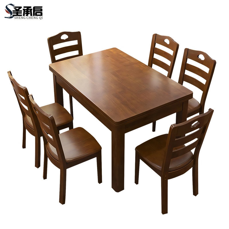 圣承启木质餐桌单桌1.2m张