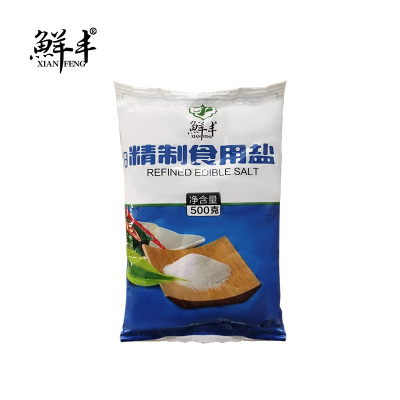 鲜丰精制盐500g 家用盐巴深井矿盐