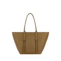 Michael Kors新款女包牛皮手提托特包通勤手拎包金标皮革拼接 送女友礼物