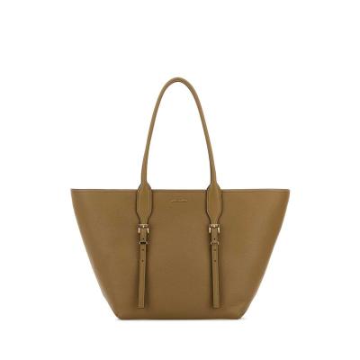 Michael Kors新款女包牛皮手提托特包通勤手拎包金标皮革拼接 送女友礼物