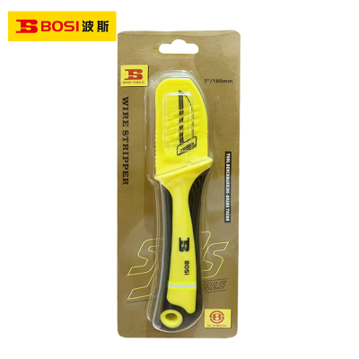 波斯(BOSI) 荧光系列直刃电缆剥线刀 L180mm 把