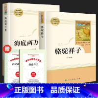 [全2册]骆驼祥子+海底两万里 (赠考点手册) [正版]人教版骆驼祥子海底两万里原著七年级下册必读完整版老舍著钢铁是怎样