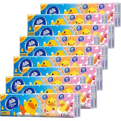 维达（Vinda）手帕纸3层绵柔纸巾10条100包迷你小包式无香面巾纸餐巾纸ae