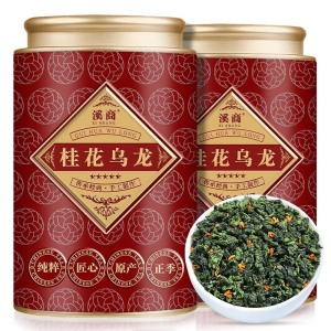 年度桂花乌龙茶桂花茶高山2026新茶叶铁观音浓香型乌龙茶罐装