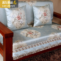 沙发垫四季通用实木布艺定做防滑现代123组合客厅新中式套装坐垫 三维工匠