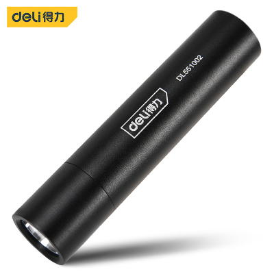 得力(deli)手电筒迷你(黑) 充电式100lm500mAh DL551002 单位/个