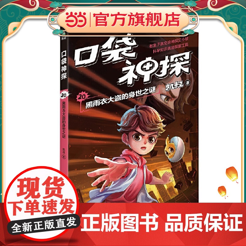 凯叔 口袋神探20.黑雨衣大盗的身世之谜(凯叔为小学生创作的科学侦探故事,同系列图书累计销售超200万册,培养孩子逻辑思