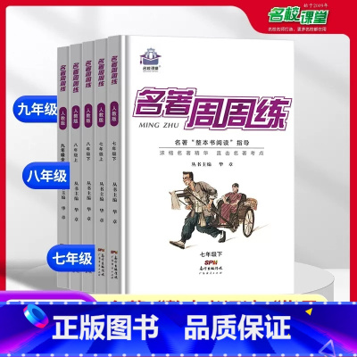 名著周周练 九年级/初中三年级 [正版]2023名著周周练语文七八九年级上下册通用版初中生名著导读考点精练中考突破考点同