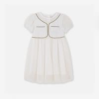 [1件3.5折]铅笔俱乐部2025年夏季新品女童连衣裙儿童小香风公主裙中大童裙子