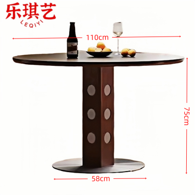 乐琪艺 餐桌110*110*75cm张