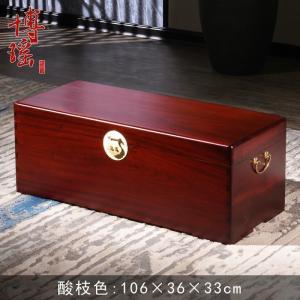 森美人老香樟木箱子整板大板衣箱全实木字画箱子收纳平板婚嫁箱