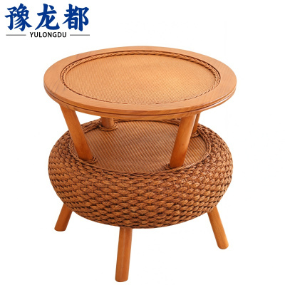 豫龙都圆桌藤编张