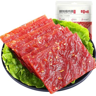 百草味（BE&CHEERY）猪肉脯一斤装散装肉食熟食即食靖江肉脯干零食小吃食品猪肉脯100g+泡椒凤爪160g猪肉脯