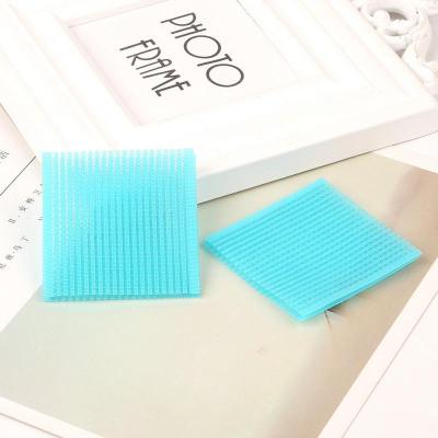 发粘碎发贴头贴魔法贴粘发贴沾头发的神器刘海洛滑贴发帖魔术贴女头饰6x7cm蓝色20片/包