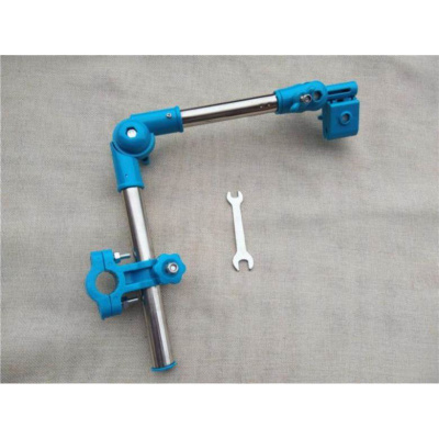 雨棚户外卡扣闪电客电动摩托车撑伞架单车多功能婴儿电瓶车可折叠男式三蓝色双折雨伞支架送工具