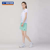 VICTOR/威克多 羽毛球服短裤女款针织运动短裤训练系列R-31201
