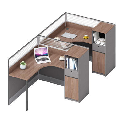 科朔 办公桌职员桌 员工桌 板式屏风桌 两人位 KS-06L3029L&R