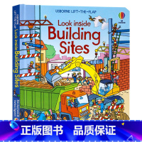 [正版]偷偷看里面系列建筑工地 Look Inside Building sites 英文原版绘本 Usborne出品