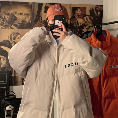 NEWLAKE冬季衣服情侣棉服潮牌宽松棉衣冬季加厚短款棉袄保暖防寒港风外套棉衣