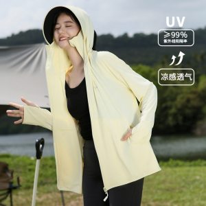 新款冰丝透气防晒衣女夏外穿薄款宽松长袖外套户外骑车防晒服外套