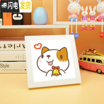 三维工匠十二生肖学生2019新款手工小件十字绣小幅初学者自己简单新手儿童 鼠[无框架]精准印图20*20厘米