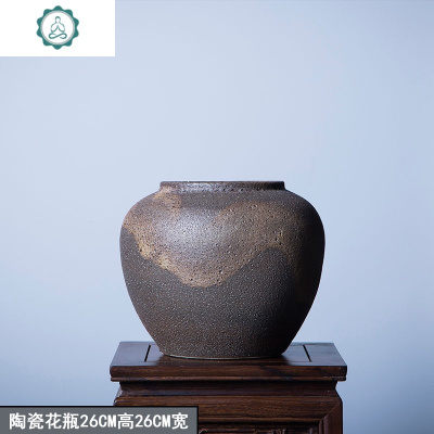 陶瓷花瓶复古欧式干花插花ins摆件酒店会所别墅客厅落地北欧粗陶封后陶瓷花瓶90CM高40CM宽
