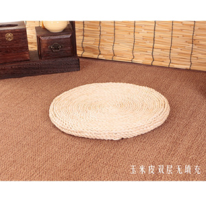美帮汇日式编坐垫加厚圆形椅垫榻榻米瑜伽打坐禅修垫地板坐墩家用