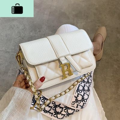 夏季小包包女包2020流行新款潮时尚宽肩斜挎包百搭链条手提单肩包NEW LAKE女士手提包