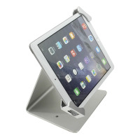 平板支架ipad电脑带锁防盗桌面展示 银色(桌面式带锁防盗平板支架)