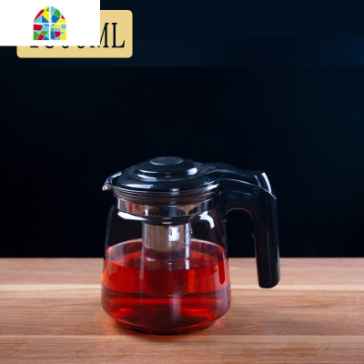 家用北欧凉水壶大容量防摔透明玻璃可高温冷热两用水具套装 FENGHOU 1800ml玻璃茶壶